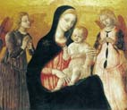 madonna with child and two angels